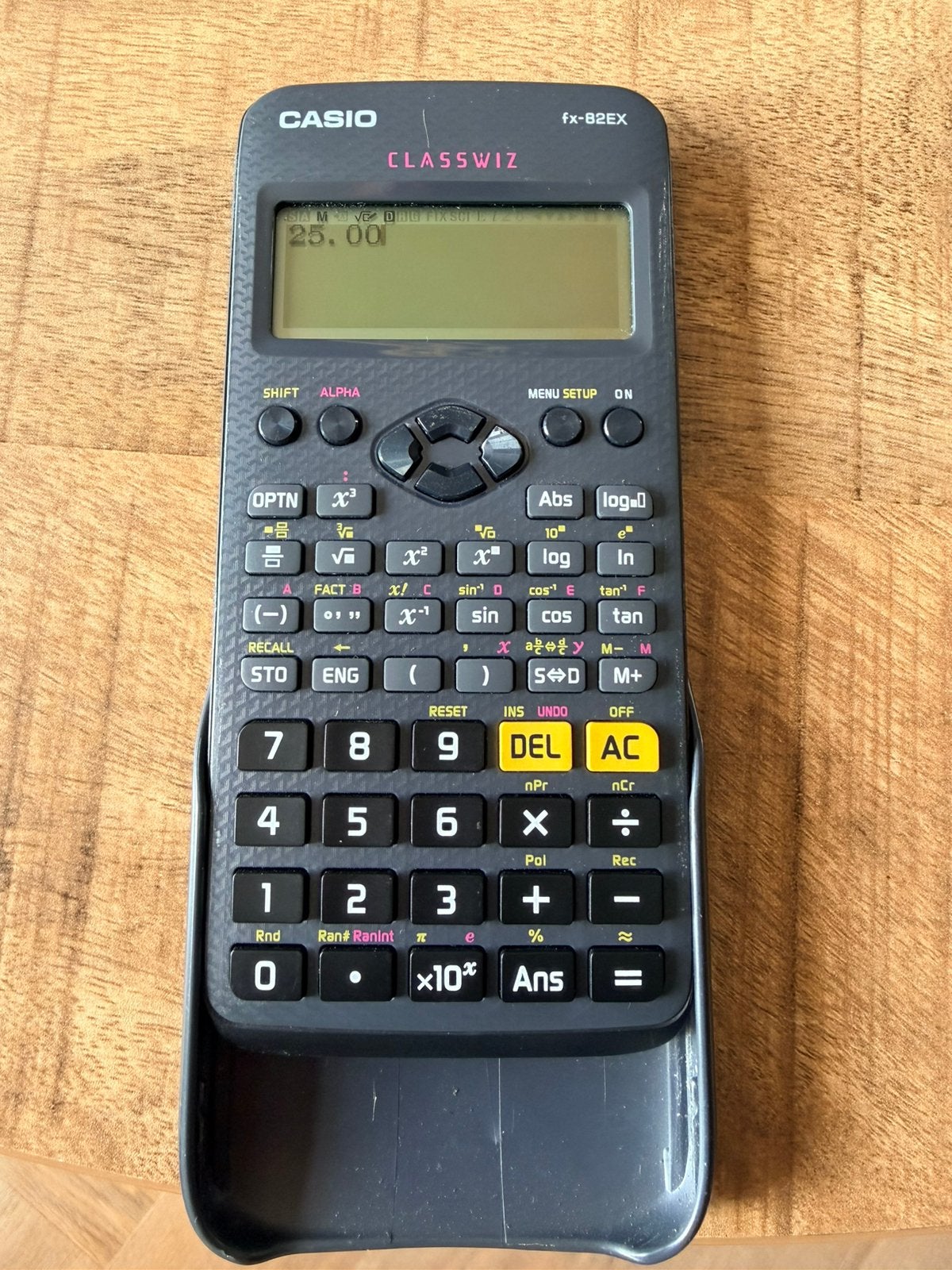 Casio rekenmachine, Ophalen, Gebruikt