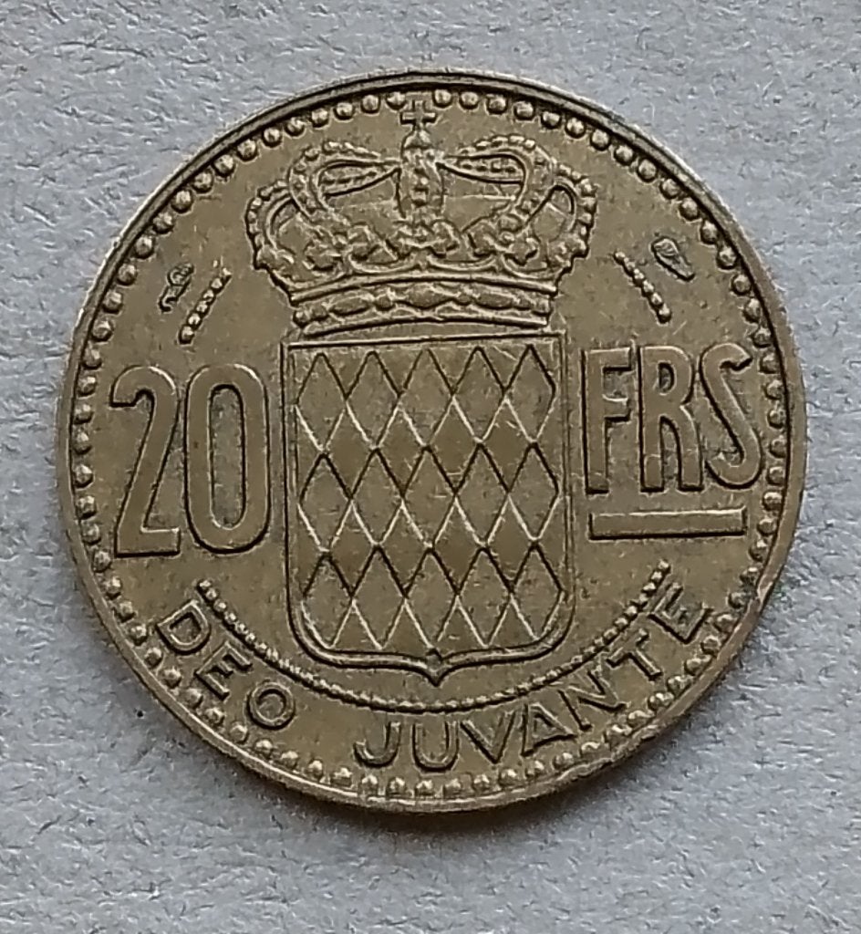 Monaco, 20 francs 1950, Ophalen of Verzenden, Overige landen, Losse munt