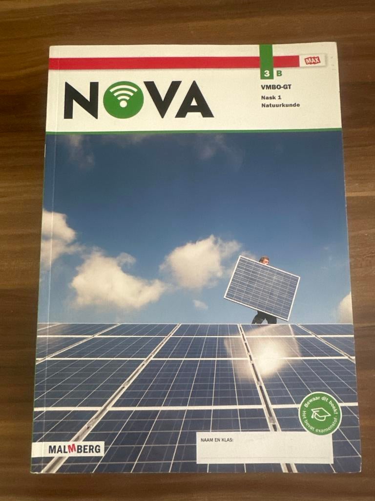 NOVA Natuurkunde 3B VMBO-GT Nask 1 Malmberg, Boeken, Ophalen of Verzenden, Beta, Gelezen, MBO