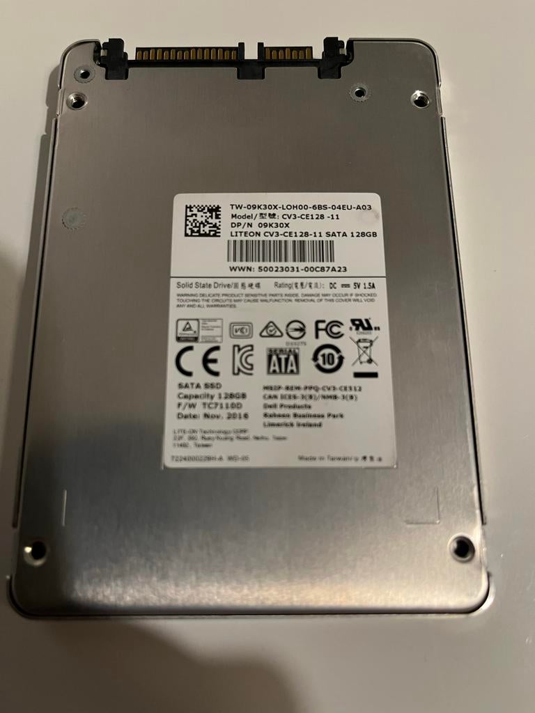 LITEON CV3-CE128-11 SATA SSD 128GB, Intern, Gebruikt, Verzenden, Desktop
