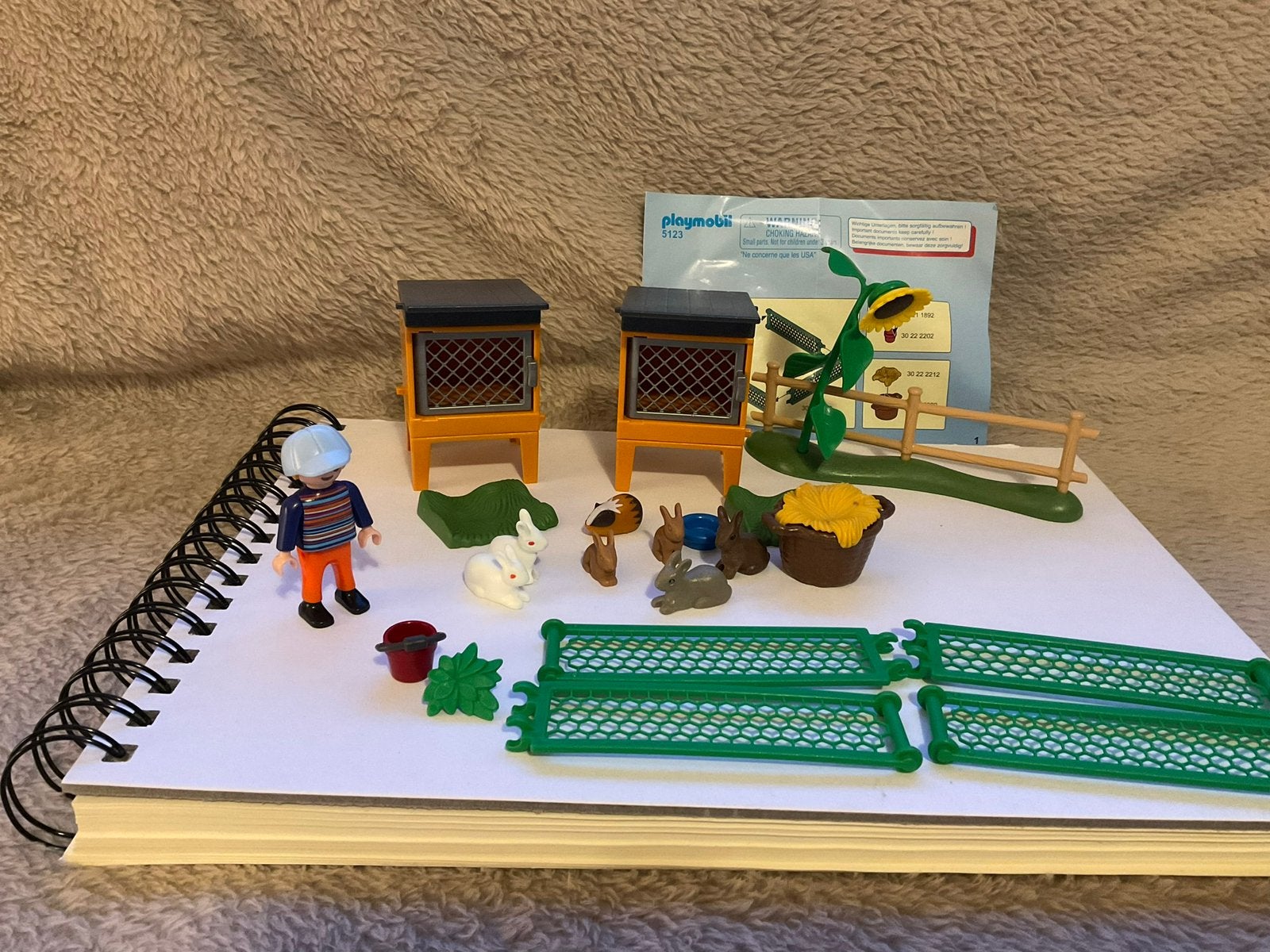 Playmobil 5123 Konijnhok met ren, Complete set, Overige typen, Ophalen of Verzenden, Zo goed als nieuw