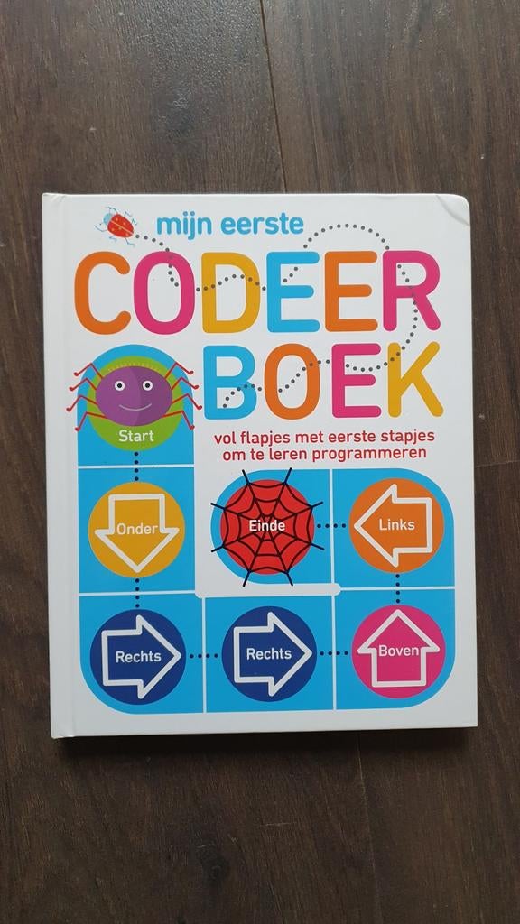 Mijn Eerste Codeerboek - Leer Programmeren met Flapjes, Ophalen of Verzenden, Zo goed als nieuw, Onbekend, Uitklap-, Voel- of Ontdekboek