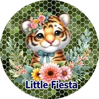 lf1112 icing frosting tijger 19cm ook eigen afbeeldingen, Ophalen of Verzenden, Nieuw, Taarten, Versiering