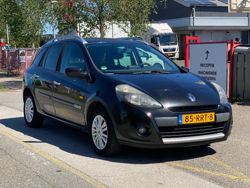 Renault Clio 1.2 TCE Estate  Bj 2011 Zwart 100 PK AIRCO, Auto's, Voorwielaandrijving, 4 cilinders, 1095 kg, Origineel Nederlands