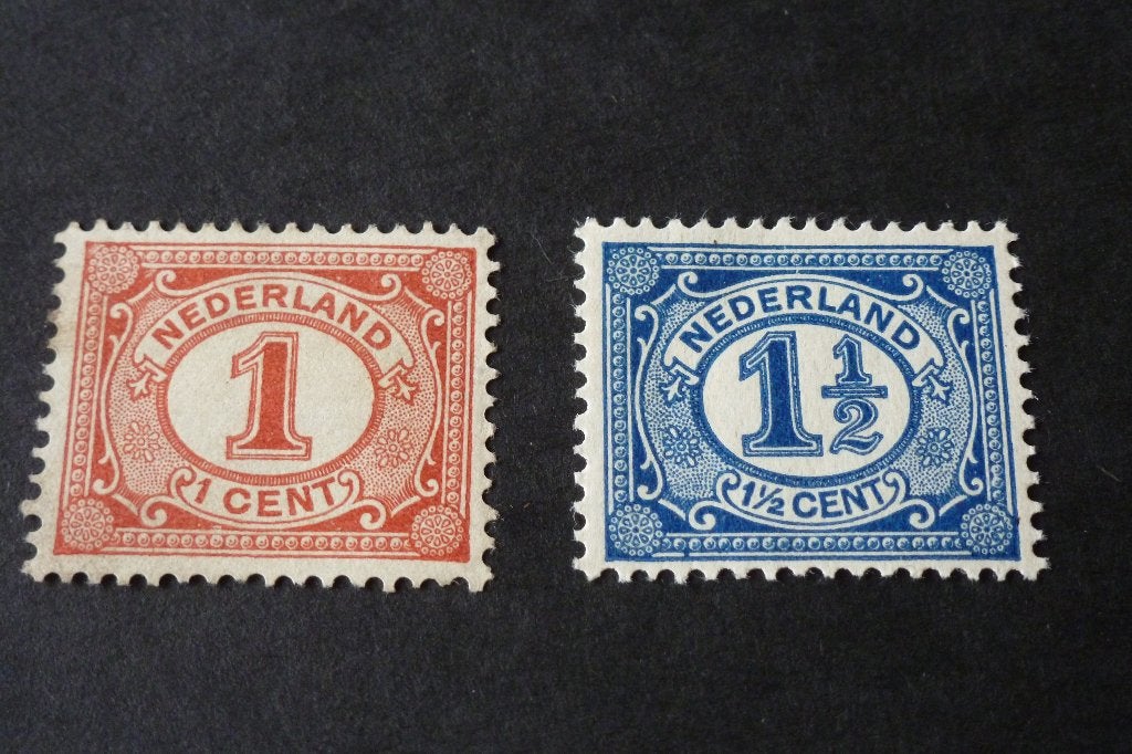 Postzegels - schaarse oude 1 en 1,5 cent postfris 1899, Ophalen of Verzenden, T/m 1940, Postfris