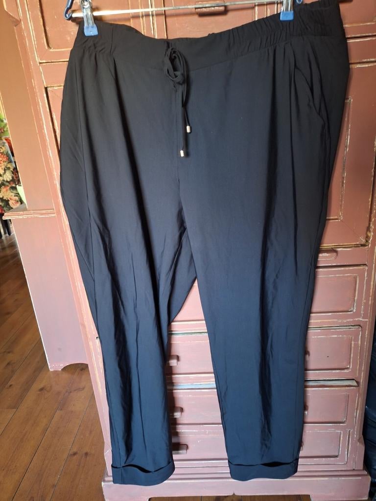 Greatlooks broek legging  54 stretch travelstof zwart, Kleding | Dames, Grote Maten, Ophalen of Verzenden, Zo goed als nieuw, Zwart