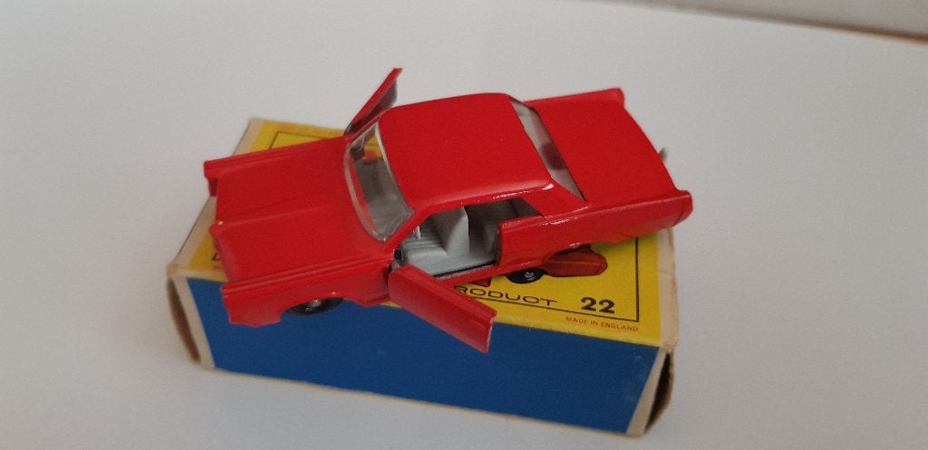 Matchbox Pontiac sports coupe n.o. 22. schaal 1:43., Hobby en Vrije tijd, Modelauto's | 1:18, Ophalen of Verzenden, Zo goed als nieuw
