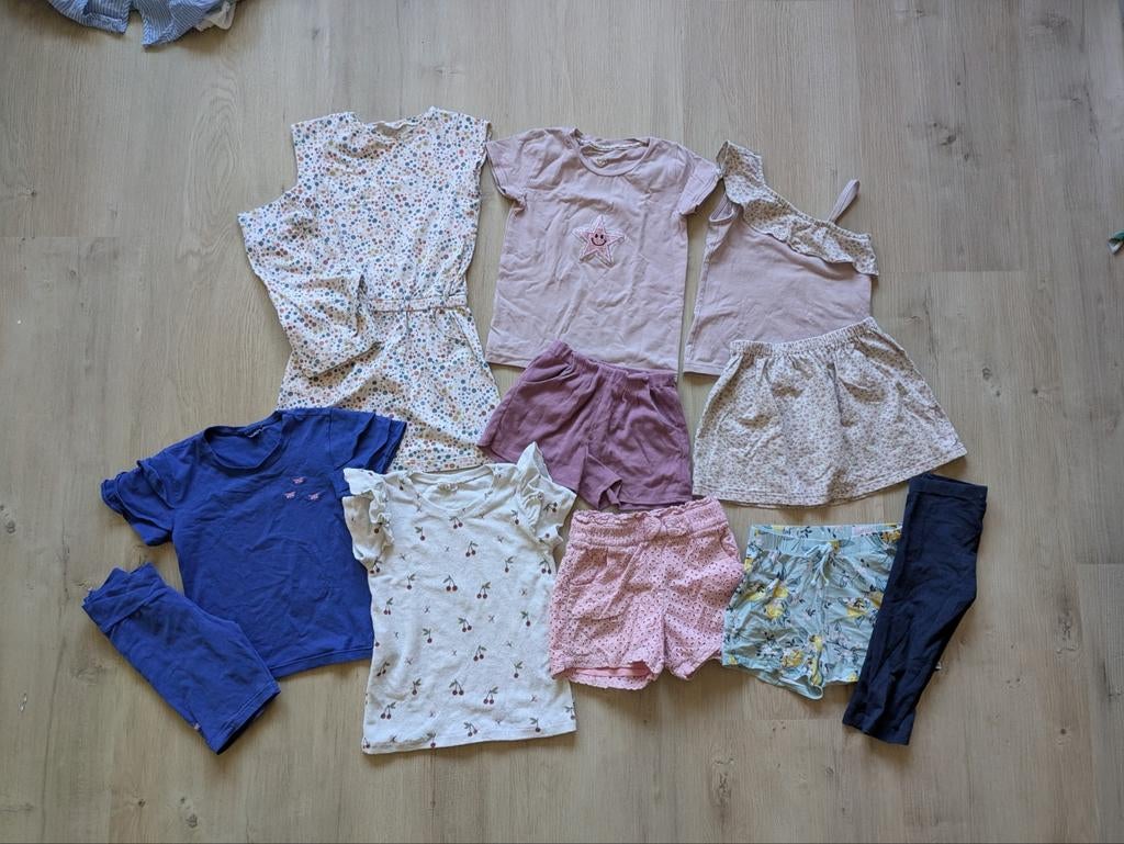 Pakket meisjeskleding voor zomer maat 116, Ophalen of Verzenden, Gebruikt, Maat 116