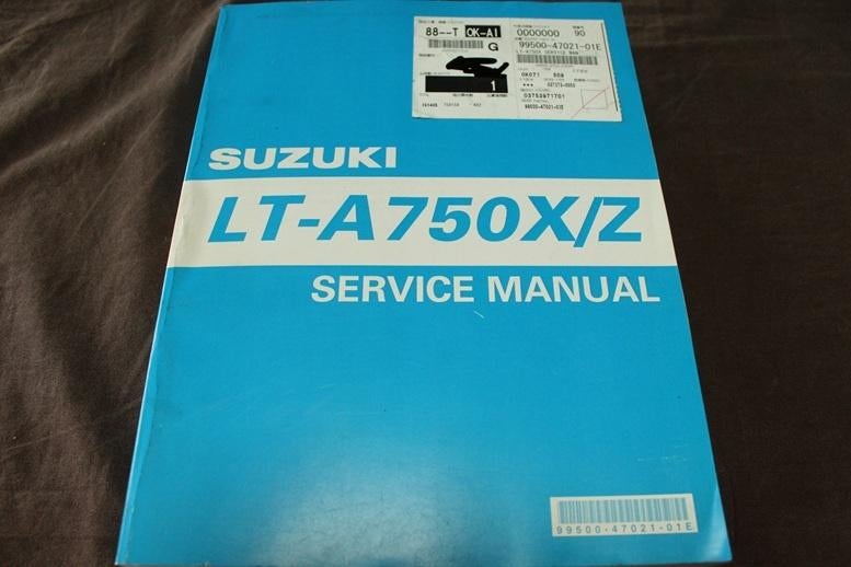 Suzuki LT-A750 X/Z  2008 ATV service manual quad K8 K9, Ophalen of Verzenden, Suzuki