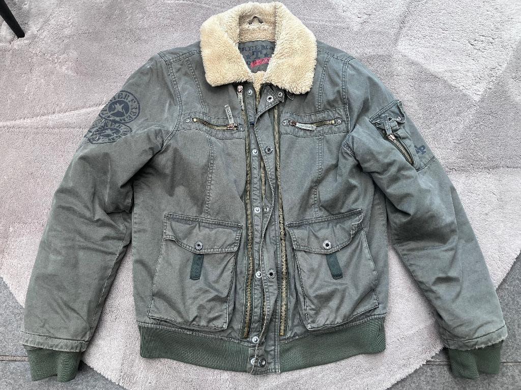 Heren Pilotenjack maat XL, Overige kleuren, Maat 56/58 (XL), Ophalen of Verzenden, Gedragen