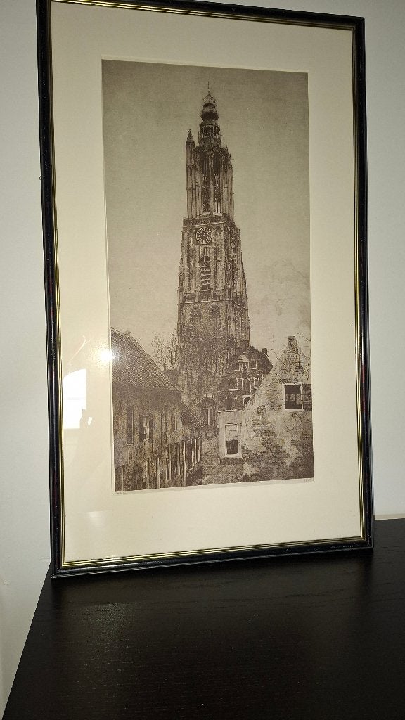 Olv toren / lange Jan Amersfoort, ingelijst, Ophalen