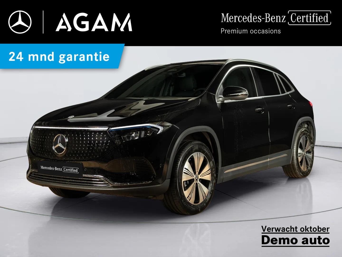 Mercedes-Benz EQA 250+ Business Solution 71 kWh Panorama dak, Zwart, 445 min, Leder en Stof, Zwart