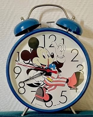 Disney Mickey Mouse Vintage Wekker Alarm klok officieel item, Ophalen of Verzenden