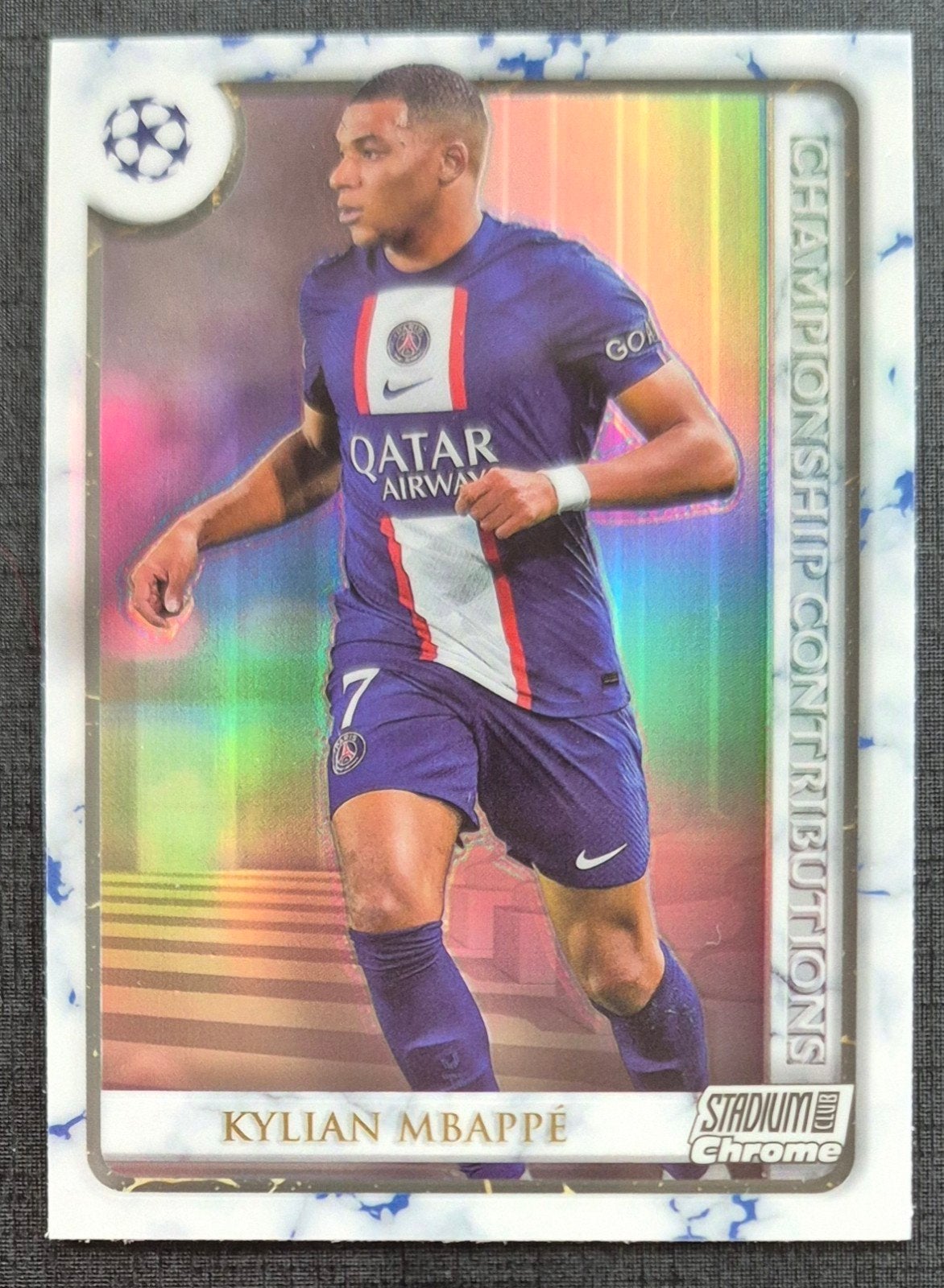 Topps Chrome Kylian Mbappe - Paris Saint-Germain, 23/24, Ophalen of Verzenden, Zo goed als nieuw, Buitenlandse clubs, Spelerskaart