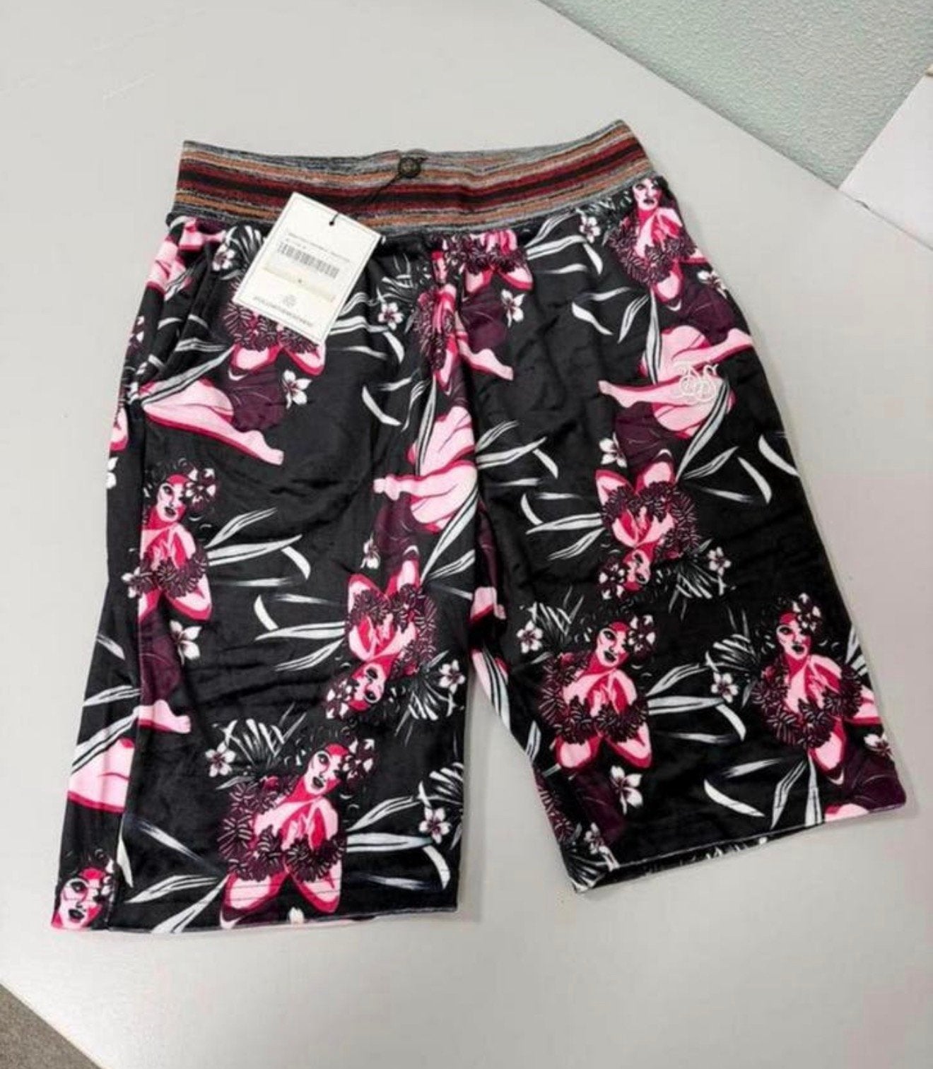SikSilk Tropics Fitted Shorts tropic SS-17110 M korte broek, Maat 48/50 (M), Zwart, Nieuw, Ophalen of Verzenden