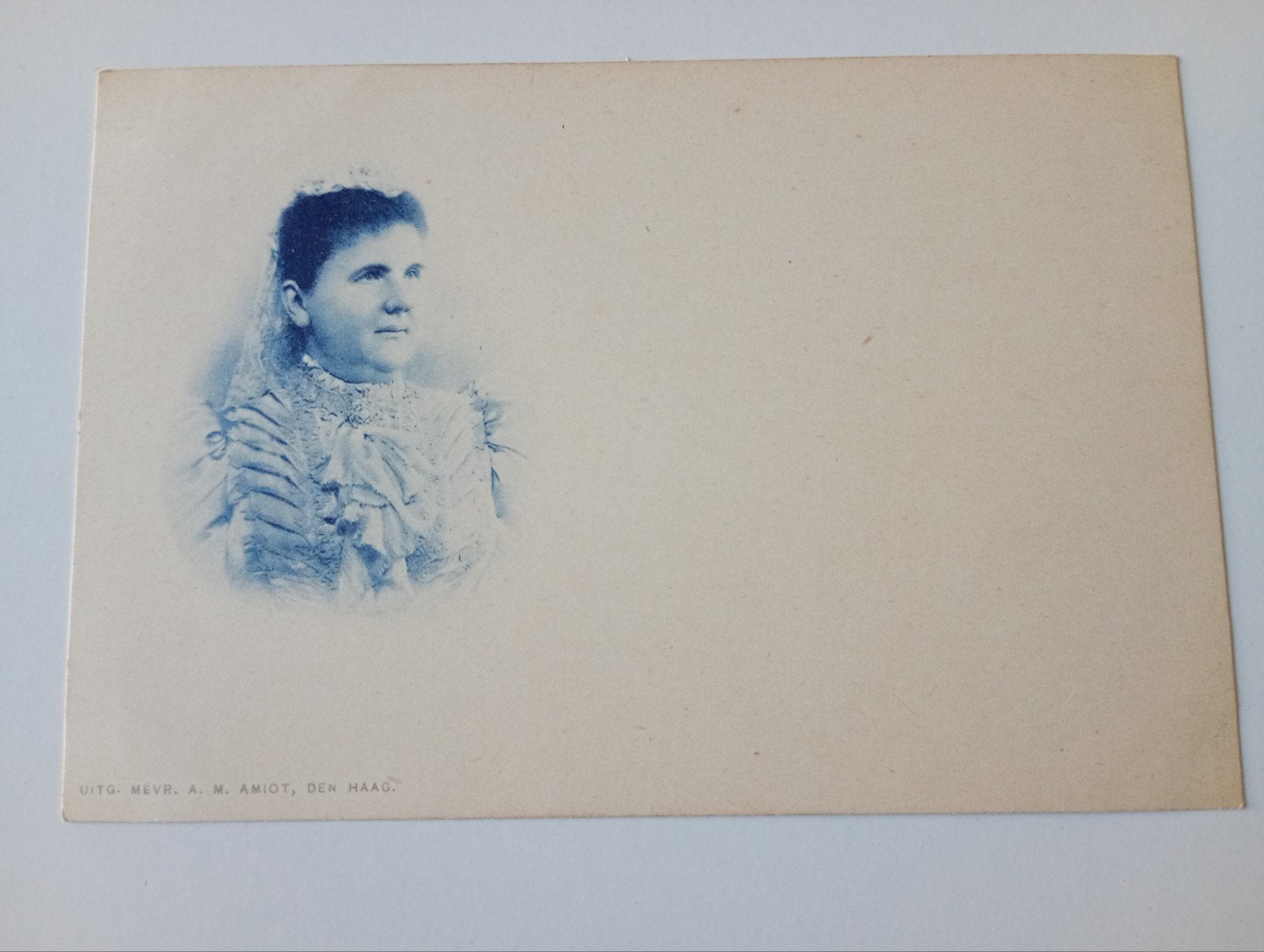 Ansichtkaart Koningin Emma omstreeks 1900, Verzamelen, Ophalen of Verzenden, Zo goed als nieuw, Nederland, Kaart, Foto of Prent