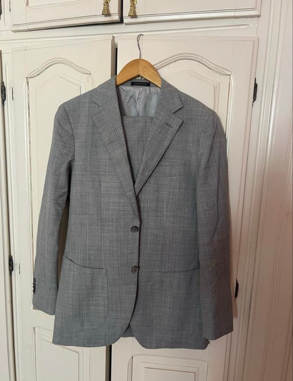 Suitsupply Havana Slim Fit Pak - Grijs - Maat 46, Ophalen of Verzenden, Zo goed als nieuw, Maat 46 (S) of kleiner, Grijs
