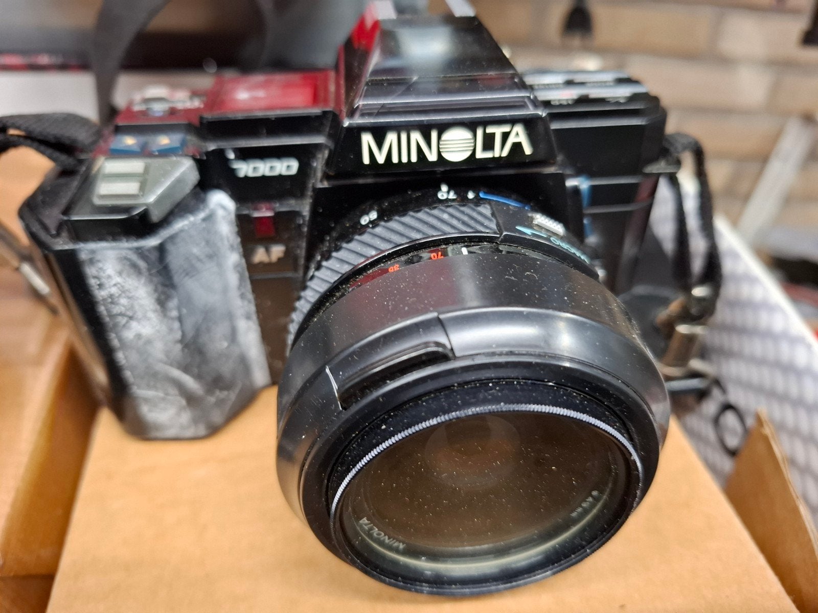 te koop minolta anologe foto camera, Ophalen, Gebruikt, Spiegelreflex, Minolta