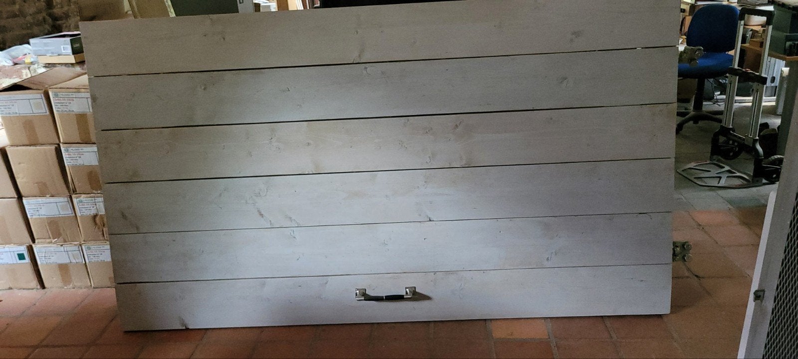 White wash houten hangdeur - Schuifdeur, Doe-het-zelf en Verbouw, Ophalen of Verzenden, Gebruikt