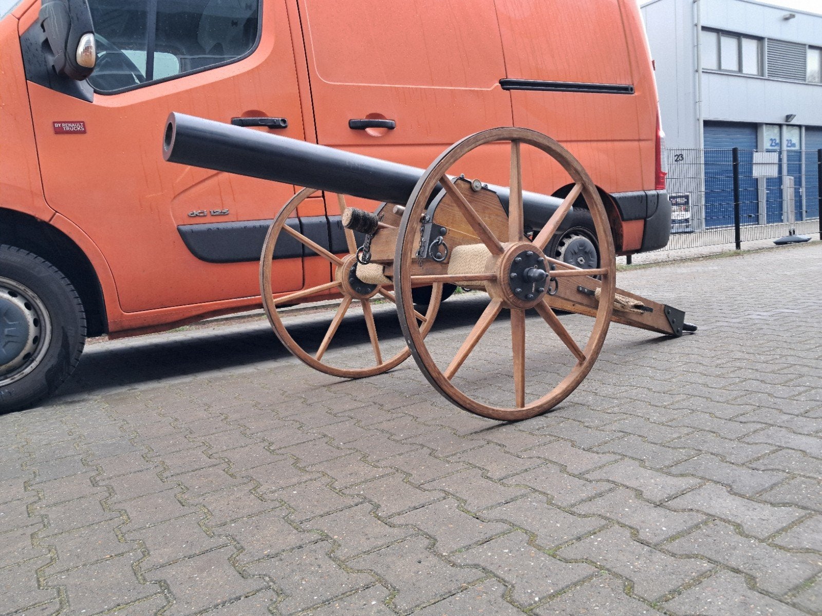 Replica getrokken achterlaad kanon, groot model 237cm, Ophalen, Eu, Overige gebieden, Eu