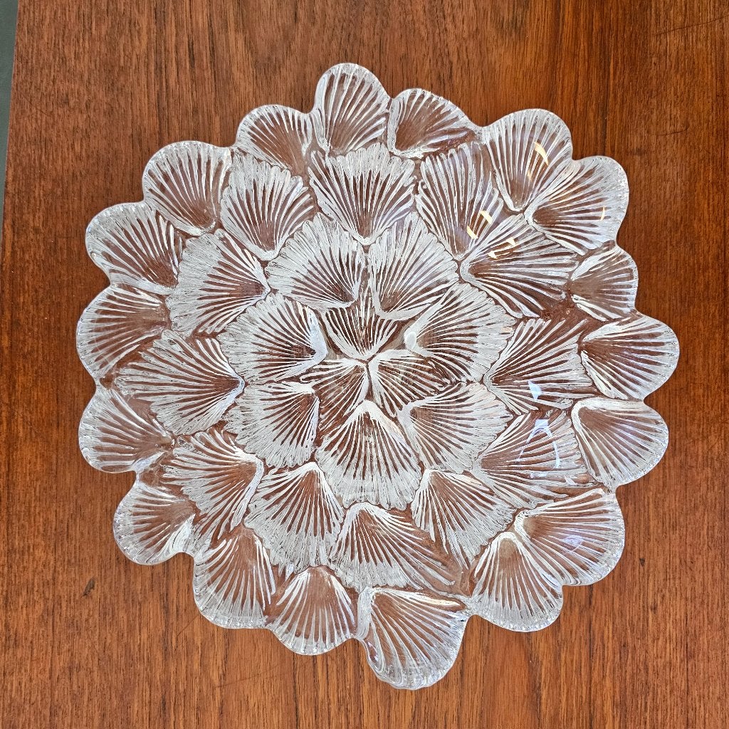 Vintage glazen Royal Copenhagen Musling schaal - Per Lutken, Antiek en Kunst, Ophalen of Verzenden