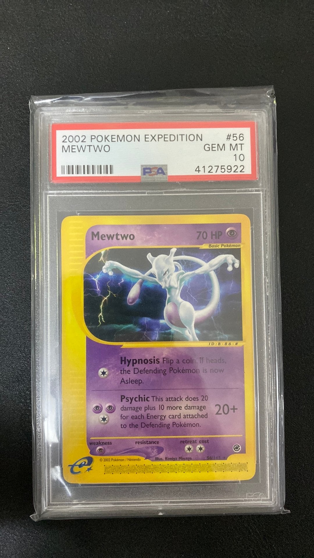 Pokemon mewtwo 56 expedition base set psa 10, Ophalen of Verzenden, Zo goed als nieuw