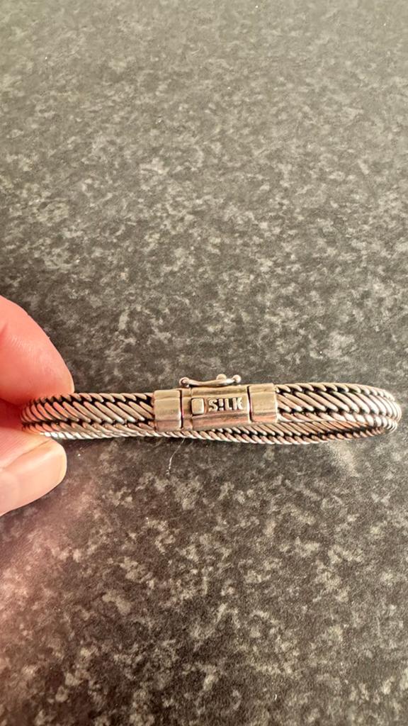 Nieuwe 925 Zilveren Armband - Silk Design, Sieraden, Tassen en Uiterlijk, Armbanden, Ophalen of Verzenden, Nieuw, Zilver