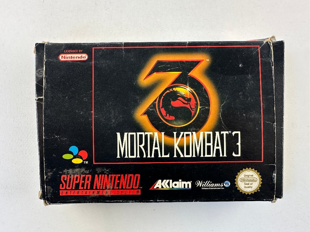 Mortal Kombat 3 in doos Super Nintendo - SNES, Nintendo, Gebruikt, Vanaf 18 jaar, Vechten