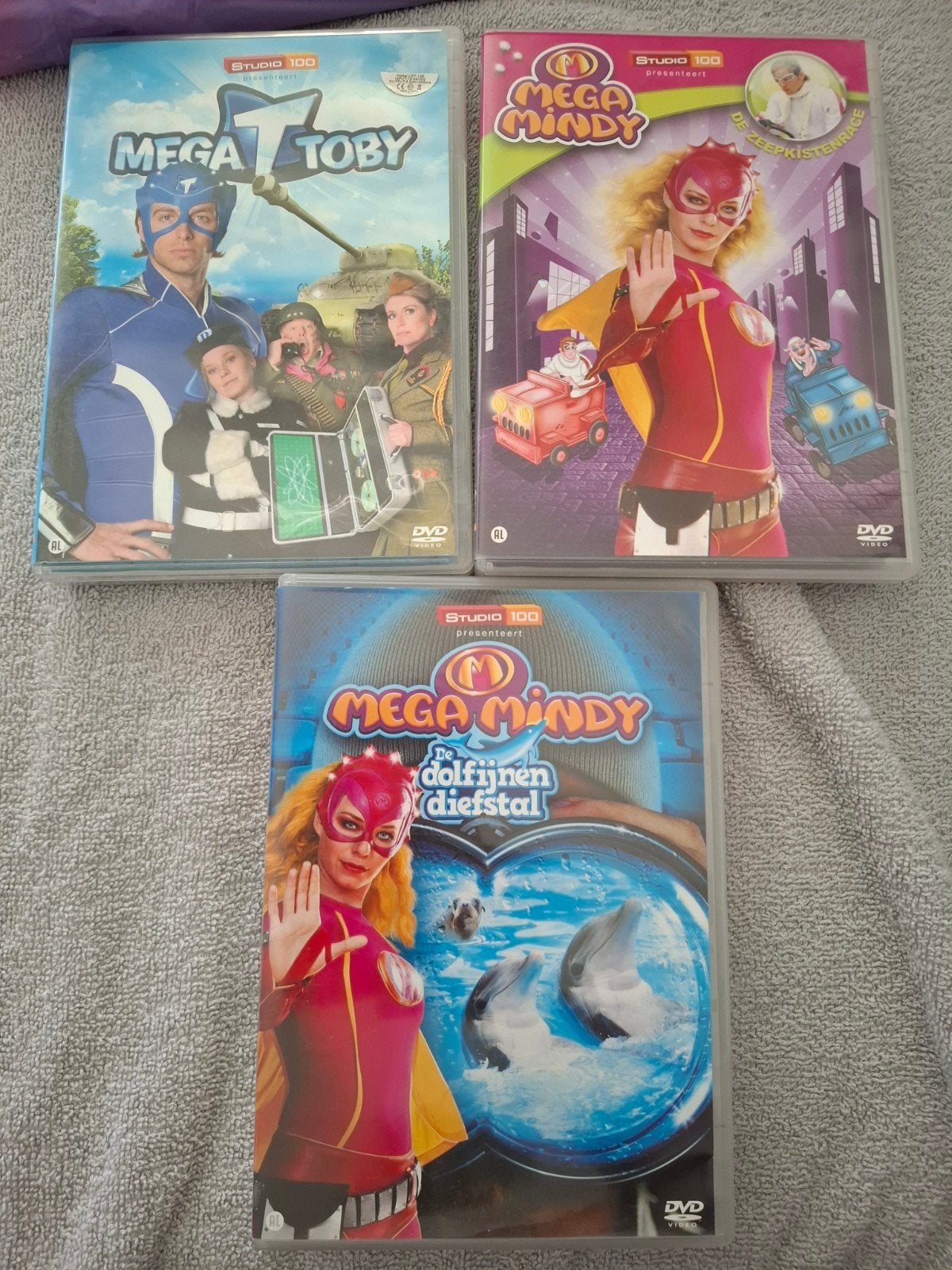 Mega Toby & Mega Mindy DVD's - Studio 100, Avontuur, Gebruikt, Alle leeftijden, Ophalen of Verzenden