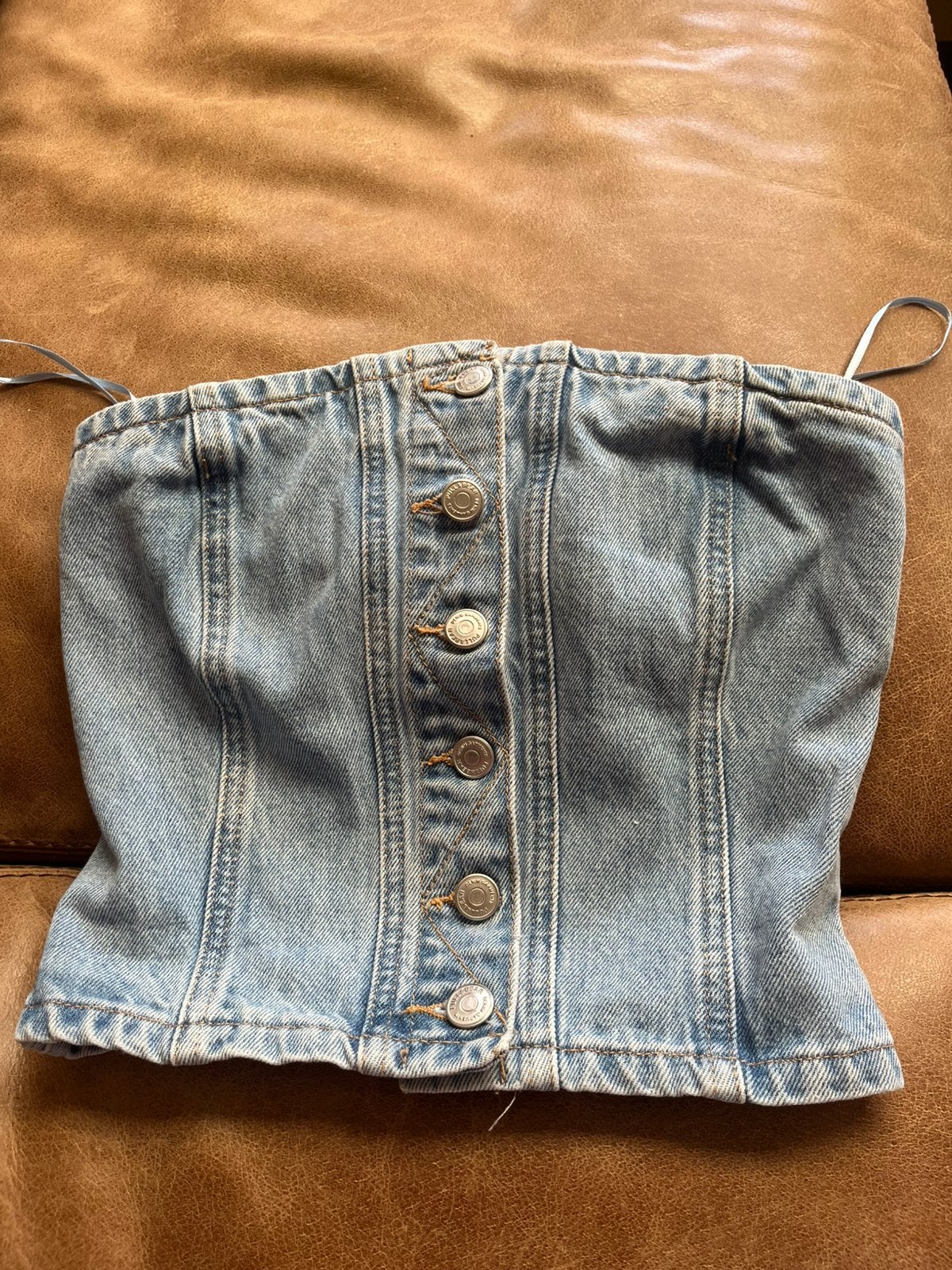Spijker corset maat S, Blauw, Ophalen of Verzenden, Zo goed als nieuw, Maat 36 (S)