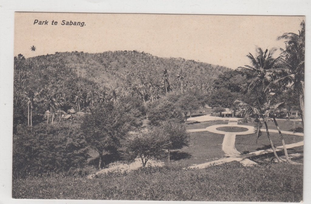 Ned.Indie - Sabang - Park, Verzamelen, Verzenden, 1920 tot 1940, Gelopen, Buiten Europa