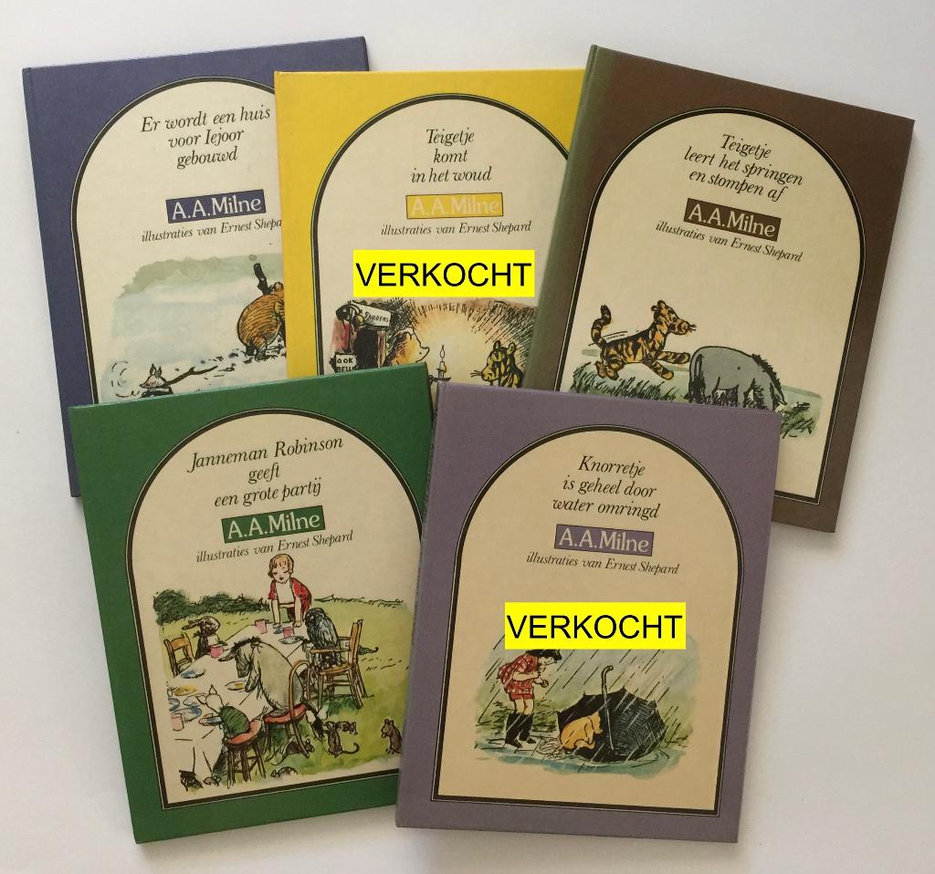 3x Originele Winnie de Pooh boekjes uit 1977 - van goor zone, Verzamelen, Disney, Ophalen of Verzenden, Winnie de Poeh of vrienden