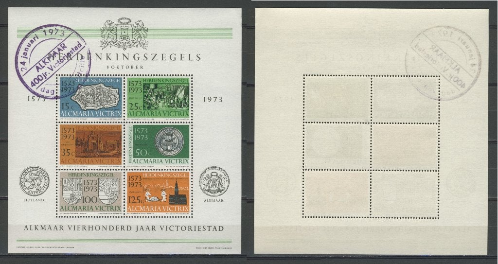 Herdenkingsvel 1973 Alkmaar 400 jaar Gest. Postzegel k-33c, Postzegels en Munten, Postzegels | Nederland, Ophalen of Verzenden