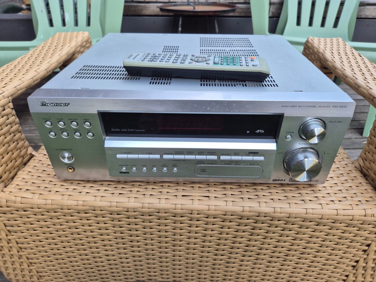 Pioneer VSX-D814 Dolby Surround Receiver, Audio, Tv en Foto, Versterkers en Receivers, Ophalen, Gebruikt, Pioneer, 120 watt of meer