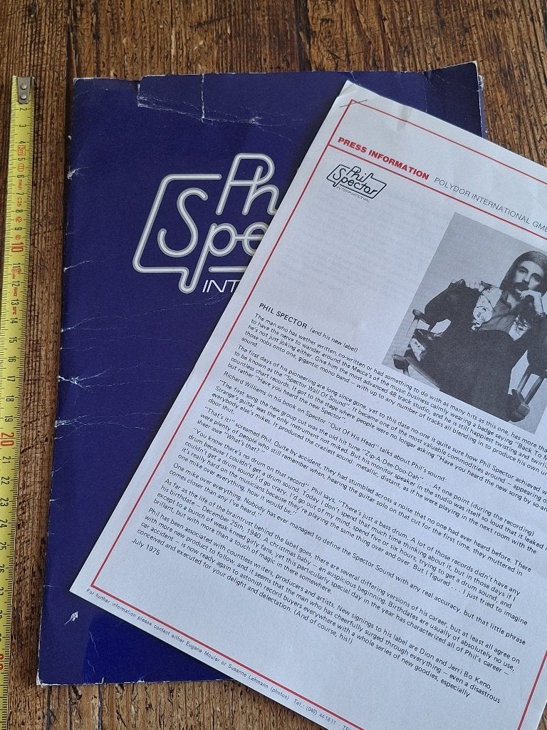 PHIL SPECTOR's eigen label PROMO INFO Ronnettes-Chrystals-Di, Ophalen of Verzenden, Zo goed als nieuw, Foto of Kaart