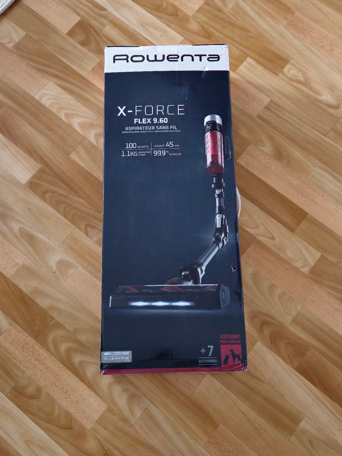 Rowenta X-FORCE FLEX 9.60 Steelstofzuiger - Nieuw in doos, Geschikt voor tapijt, Nieuw, Minder dan 1200 watt, Reservoir