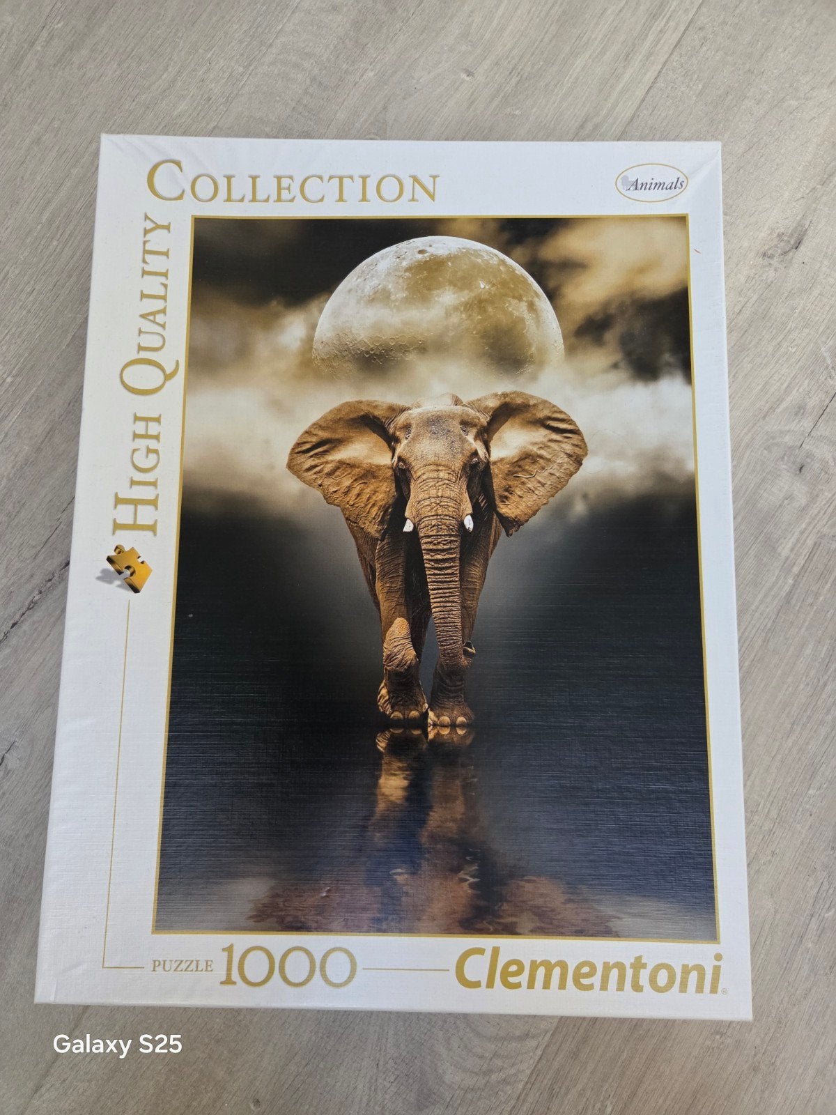 Clementoni Dieren Puzzel Olifant 1000 Stukjes, Ophalen of Verzenden, 500 t/m 1500 stukjes, Zo goed als nieuw, Legpuzzel