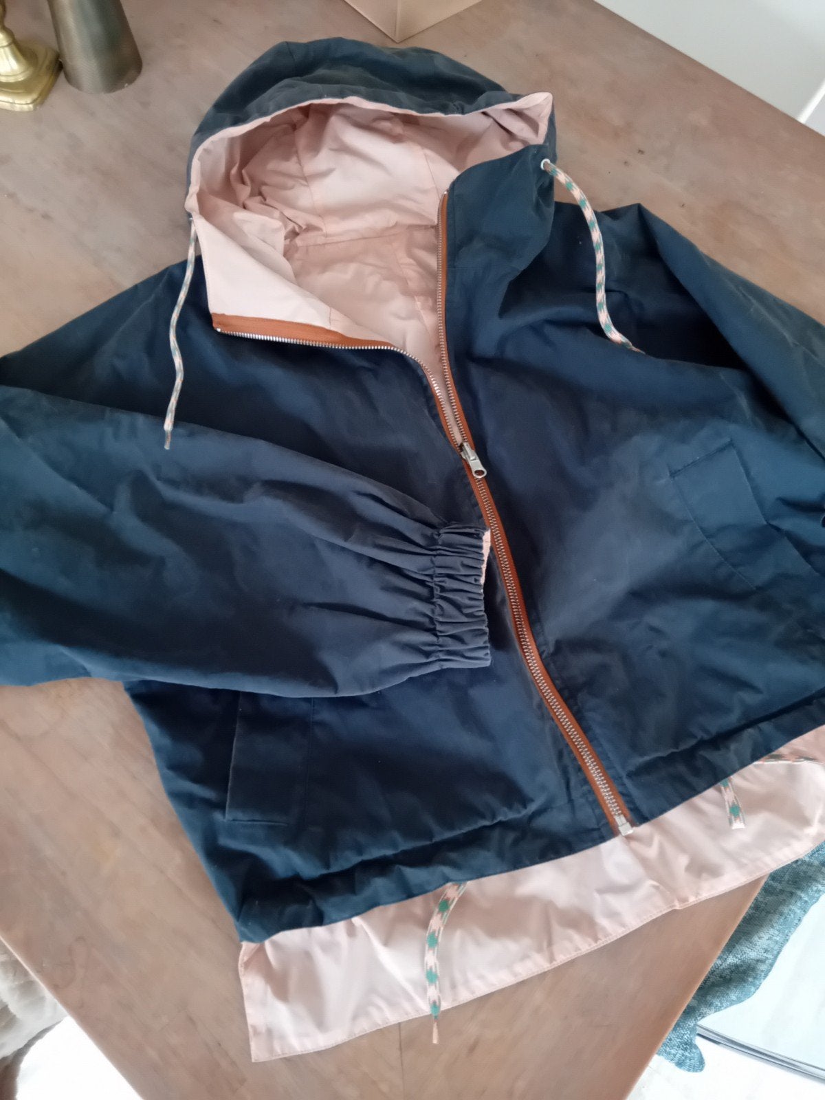 Bellerose omkeerbaar windJack - Donkerblauw/Roze, Maat 38/40 (M), Bellerose, Blauw, Ophalen of Verzenden
