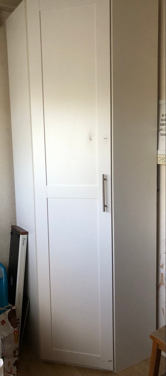 Hoge hoekkast met 2 planken - Wit, Ophalen, Gebruikt