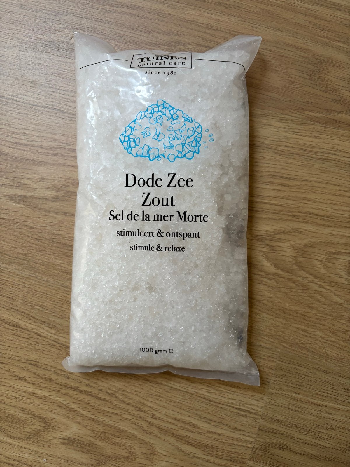 De Tuinen Dode Zee Zout 1kg, Ophalen of Verzenden, Nieuw, Bad & Douche