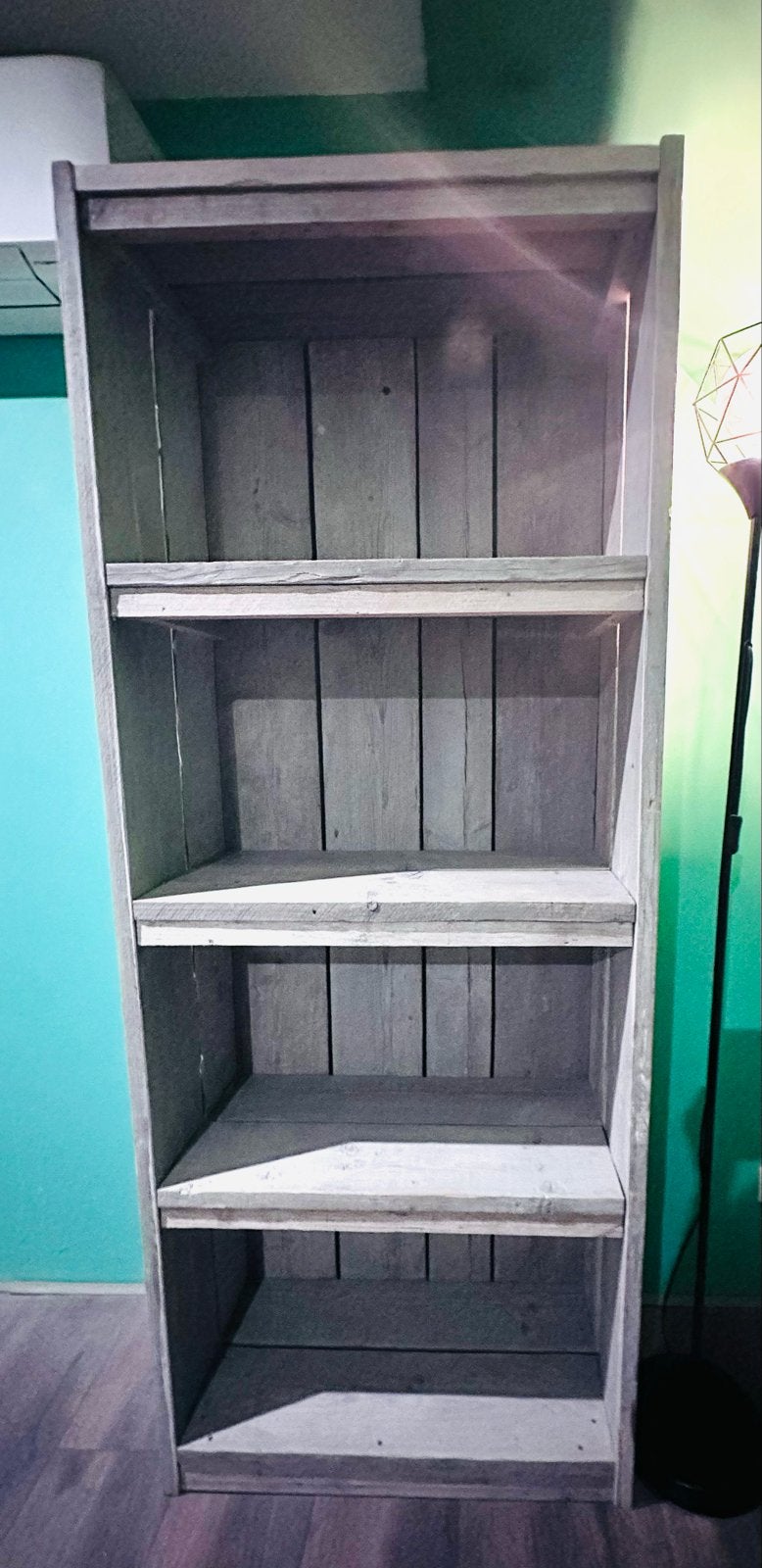 Steigerhouten Boekenkast 200x79,5x40 cm, Huis en Inrichting, Kasten | Boekenkasten, Ophalen, Met plank(en), Gebruikt, 50 tot 100 cm