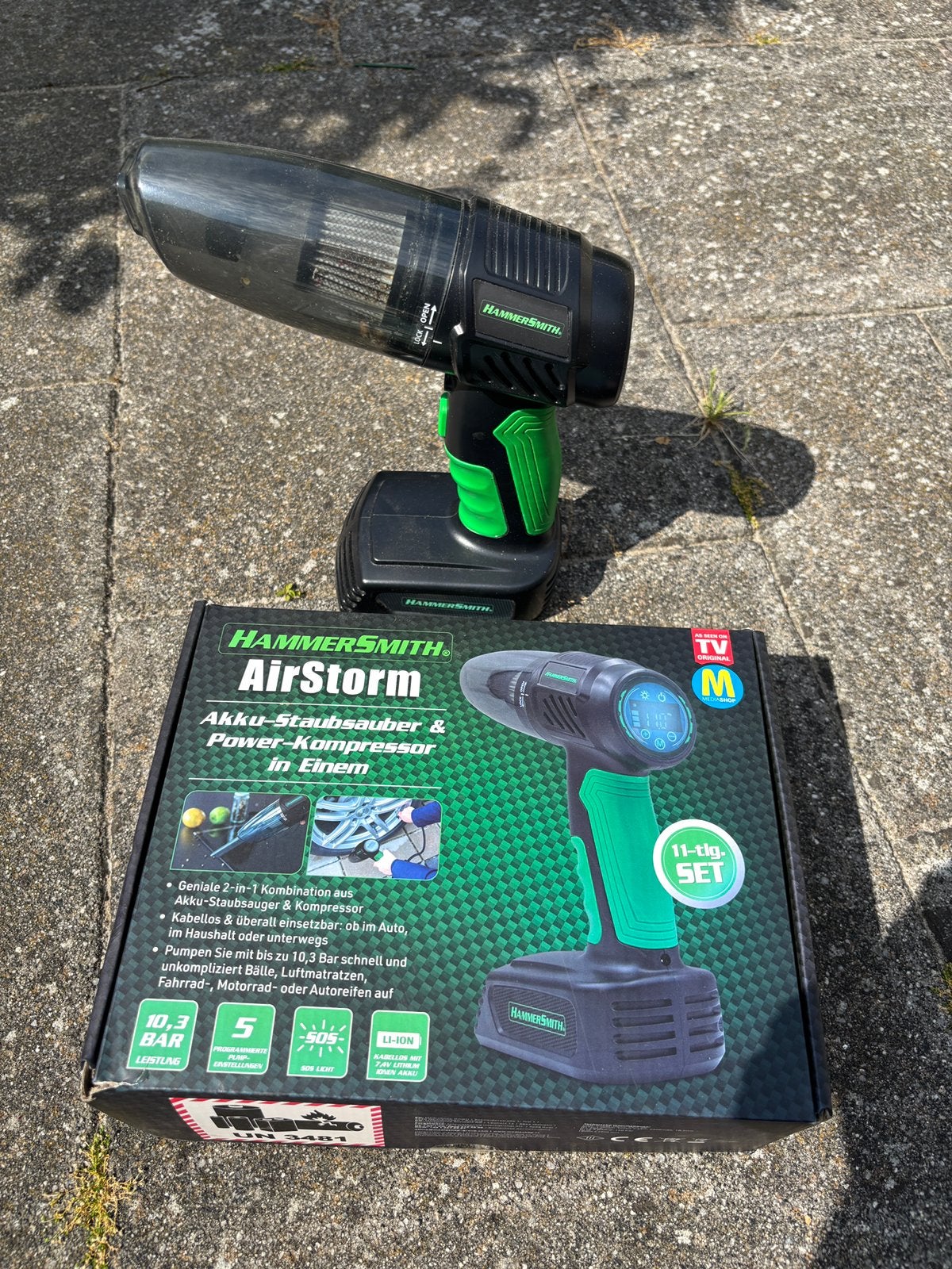 Airstorm hammersmith, Ophalen, Zo goed als nieuw