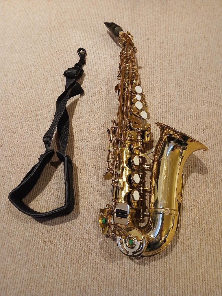 Sopraansaxofoon, Ophalen of Verzenden, Gebruikt, Sopraan, Met koffer