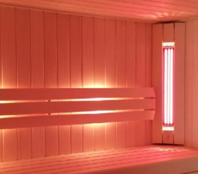 Maak van uw sauna een combisauna met een infraroodlamp., Sport en Fitness, Sauna, Niet ingevuld, Onderdelen, Niet ingevuld, Nieuw