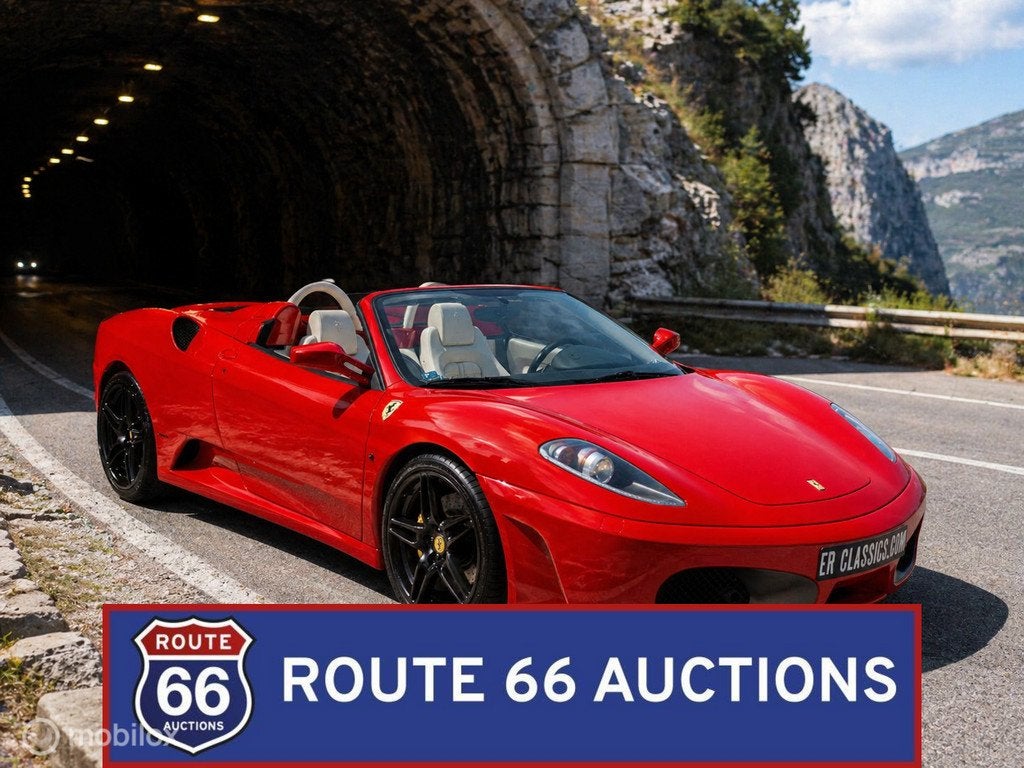 Ferrari F430 Spider F1 | 2006 | Route 66 Auctions, Auto's, Ferrari, Gebruikt, Overige carrosserieën, Zwart, Bedrijf