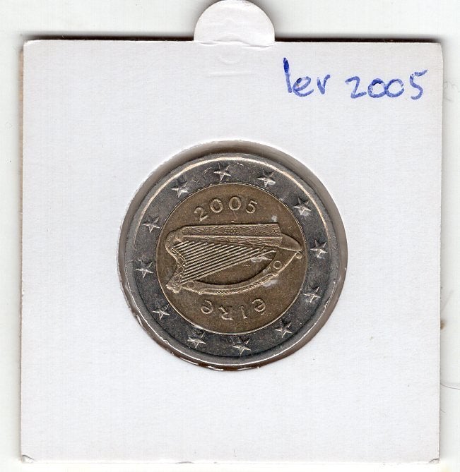 2 Euro Ierland 2005 - Reguliere Munt - + Munthouder, Verzenden, Ierland, 2 euro, Losse munt