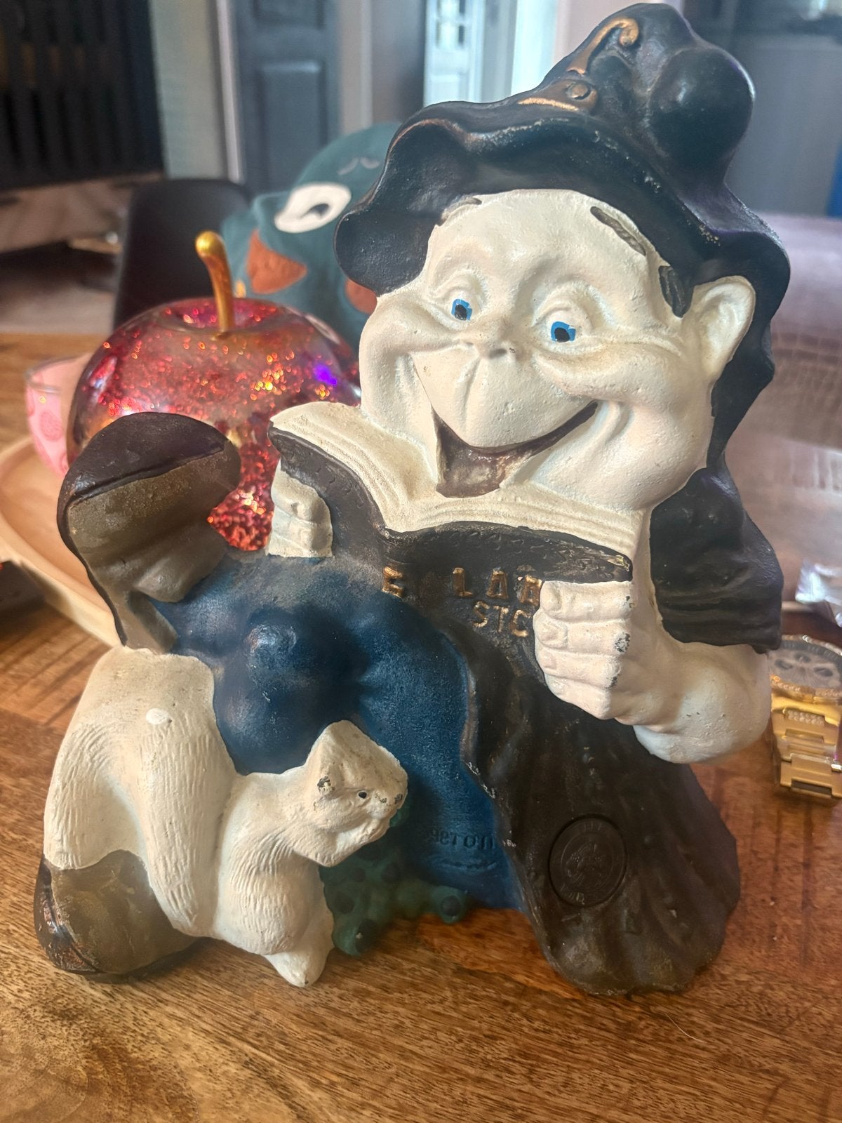 Originele Efteling Gietijzeren Laaf met sticker en munt, Verzamelen, Ophalen of Verzenden, Gebruikt, Beeldje of Poppetje