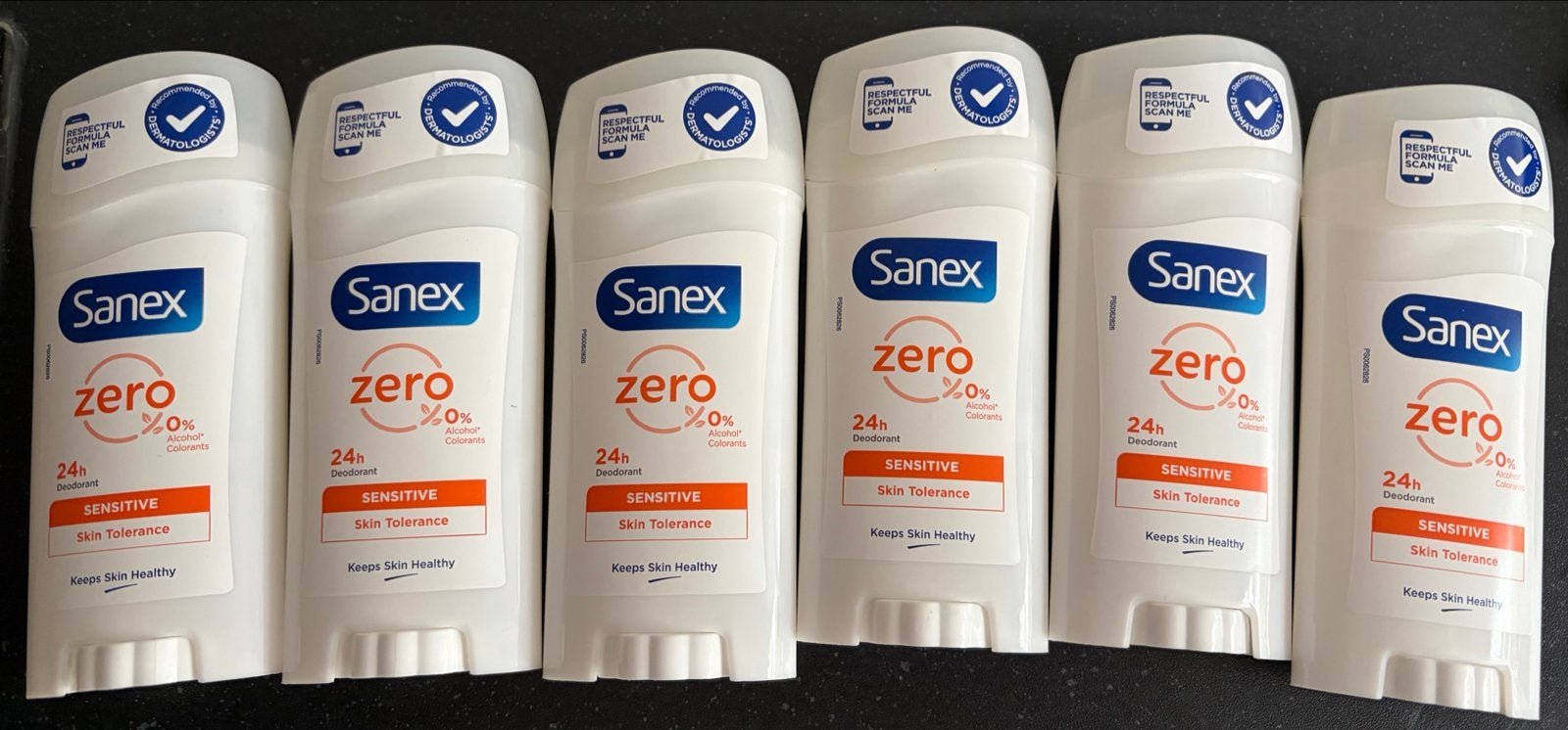 Sanex Zero% Sensitive Deodorant Stick - 6 stuks, Verzenden, Nieuw, Deodorant of Bodyspray