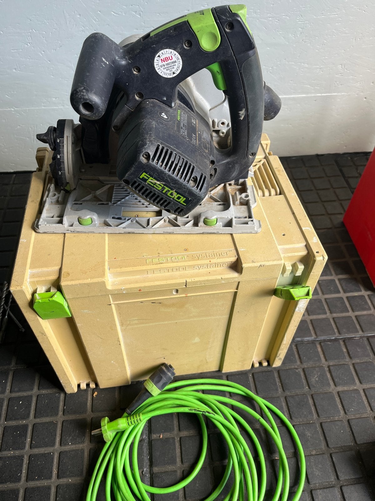 Festool TS 55 Q invalzaag met Systainer, Gebruikt, Invalzaag, 600 tot 1200 watt, Ophalen of Verzenden