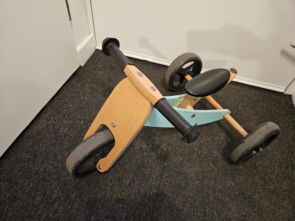 Houten Driewieler, Kinderen en Baby's, Speelgoed | Buiten | Skelters, Ophalen, Gebruikt, Overige merken